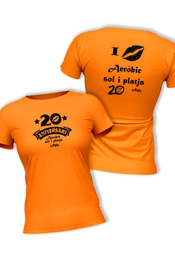 Samarreta Aeròbic Sol i Platja - 20 aniversari - Tallatge dona - Imagen 4